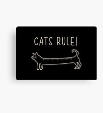 cats rule Canvas Print