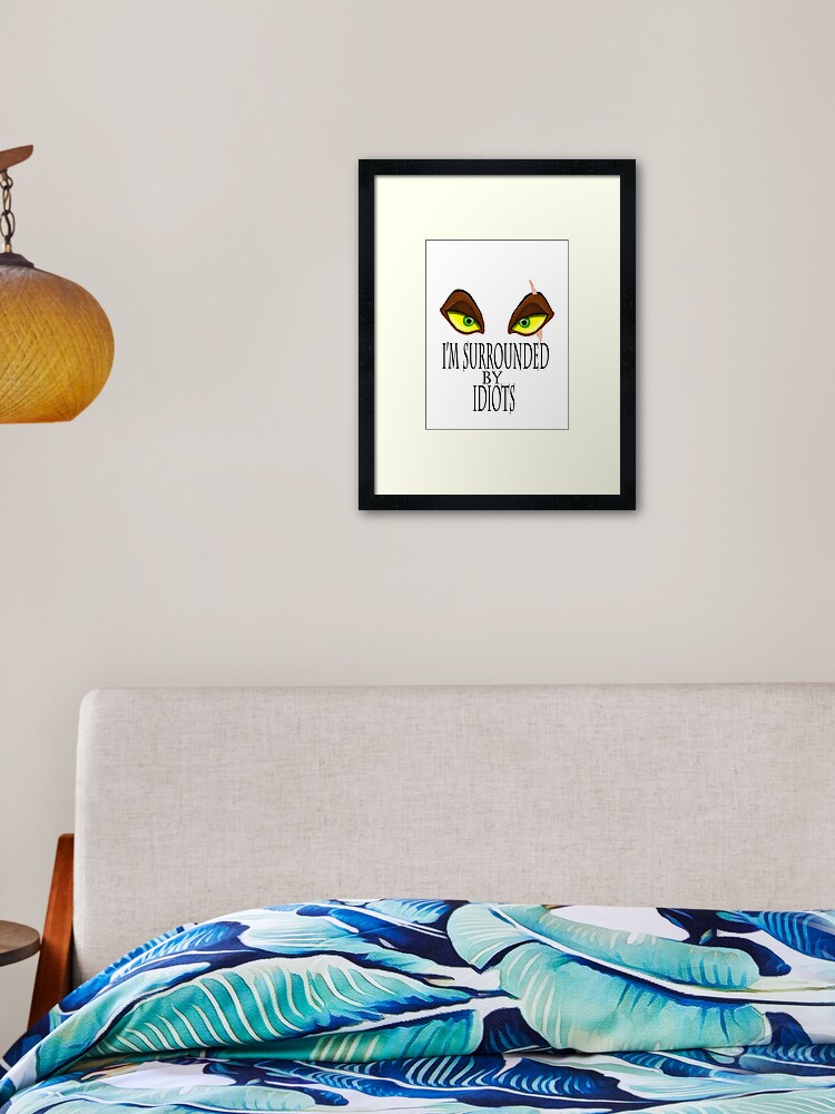 Lion King Scar Quote With Eyes Framed Art Print
