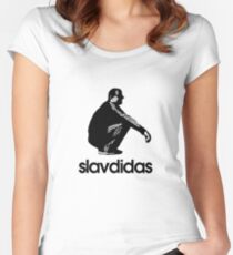Slavdidas - Slav Adidas Women's Fitted Scoop T-Shirt