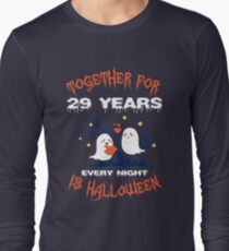 Halloween Shirt For Wife/Husband On 29th Anniversary. Long Sleeve T-Shirt