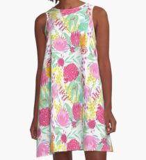 Australian Botanical A-Line Dress