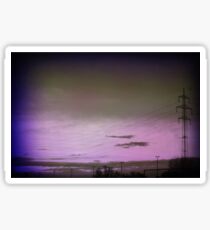 Purple sky.. Sticker