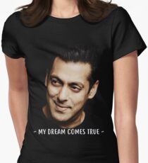 Salman Khan Face Women's Fitted T-Shirt