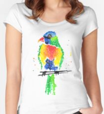 Rainbow Lorikeet Women's Fitted Scoop T-Shirt