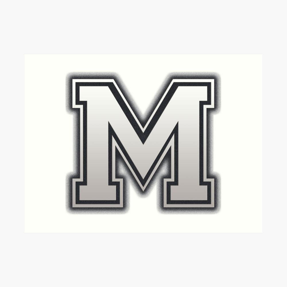 "Letter M - design" Art Print by tonydew | Redbubble