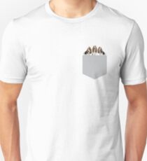 Basset Hounds In A Pocket Unisex T-Shirt