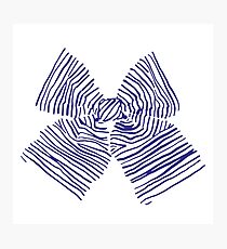 Navy Bow Photographic Print