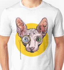 Sphinx Cat with Monocle Unisex T-Shirt