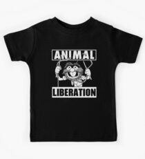 Animal Liberation - funny (black) Kids Tee