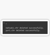 Characters Deleted Successfully Sticker