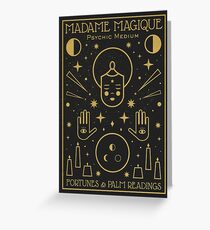 Tarjeta de felicitación Madame Magique