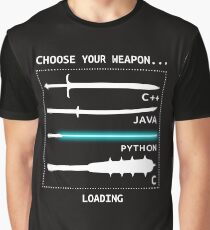 Funny Computer Science Shirt-Java C++ Python C Programmer Weapons for Women Men Graphic T-Shirt