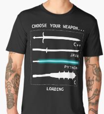 Funny Computer Science Shirt-Java C++ Python C Programmer Weapons for Women Men Men's Premium T-Shirt