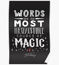 Póster JK Rowling Magic Quote