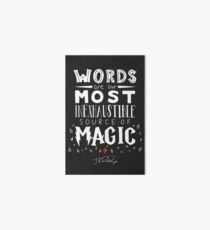 Lámina rígida JK Rowling Magic Quote