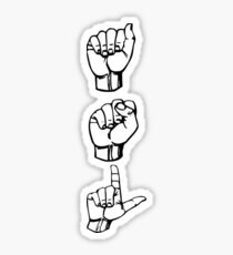 ASL Sign Language Sticker