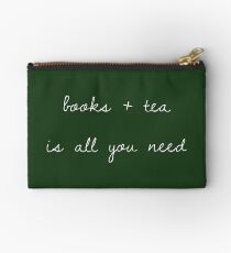 Bücher + Tee ist alles was Sie brauchen Täschchen