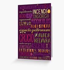 Spells Greeting Card