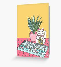 Sad cat pad Greeting Card