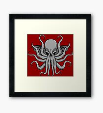 Grey Chtulhu Framed Print