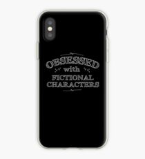 Vinilo o funda para iPhone Obsesionado con los personajes de ficción (blanco)