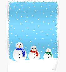 Christmas Snowmen Poster
