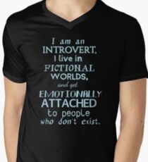 introvert, fictional worlds, fictional characters #2 Men's V-Neck T-Shirt