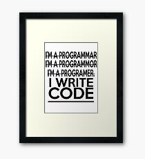 Programmer Joke Framed Print