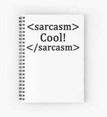 Sarcasm code Spiral Notebook