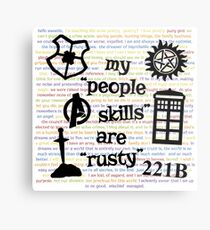 My "People Skills" are "Rusty" V2 Metal Print