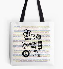My "People Skills" are "Rusty" V2 w/ Avatar & Firefly Tote Bag