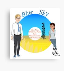 Portal Blue Sky Canvas Print