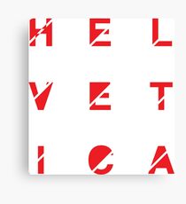 Helvetica Canvas Print