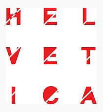 Helvetica Photographic Print