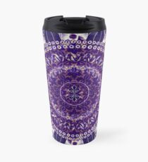 Königliches lila Mandala Thermobecher