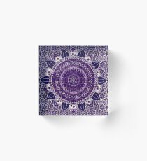 Royal Purple Mandala Acrylic Block