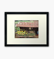 Ugandan Fruit Stall Framed Print