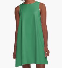 color sea green A-Line Dress
