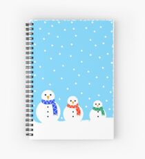 Christmas Snowmen Spiral Notebook