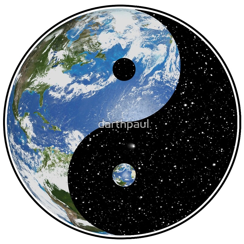 Earth And Space Yin Yang Symbol Photographic Prints By Darthpaul   Flat,800x800,070,f.u1 