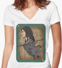 Sirius Playing Card Women's Fitted V-Neck T-Shirt