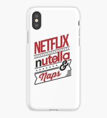 NETFLIX, NUTELLA & NAPS. iPhone Case
