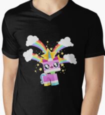 Princess Unikitty YAY! Men's V-Neck T-Shirt