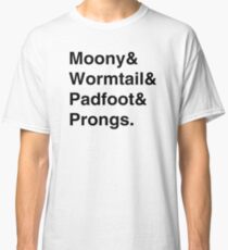 Moony & Wormtail & Padfoot & Prongs. Classic T-Shirt