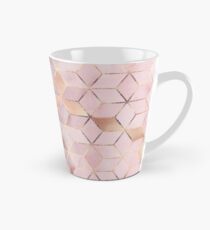 Pink And Grey Gradient Cubes Tall Mug