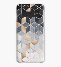 Soft Blue Gradient Cubes Case/Skin for Samsung Galaxy