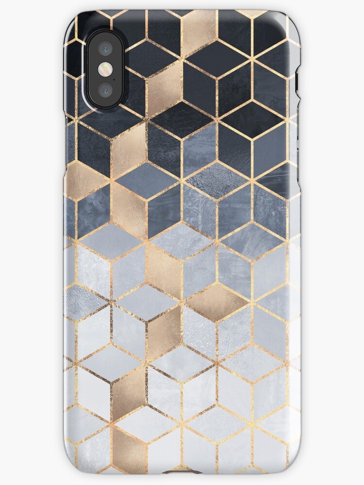 Soft Blue Gradient Cubes Iphone Cases And Skins By Elisabeth Fredriksson Redbubble 9269