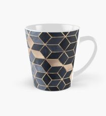 Soft Blue Gradient Cubes Tall Mug
