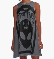 Demon Headstone A-Line Dress
