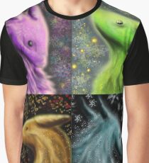 Four Seasons Dragons Graphic T-Shirt